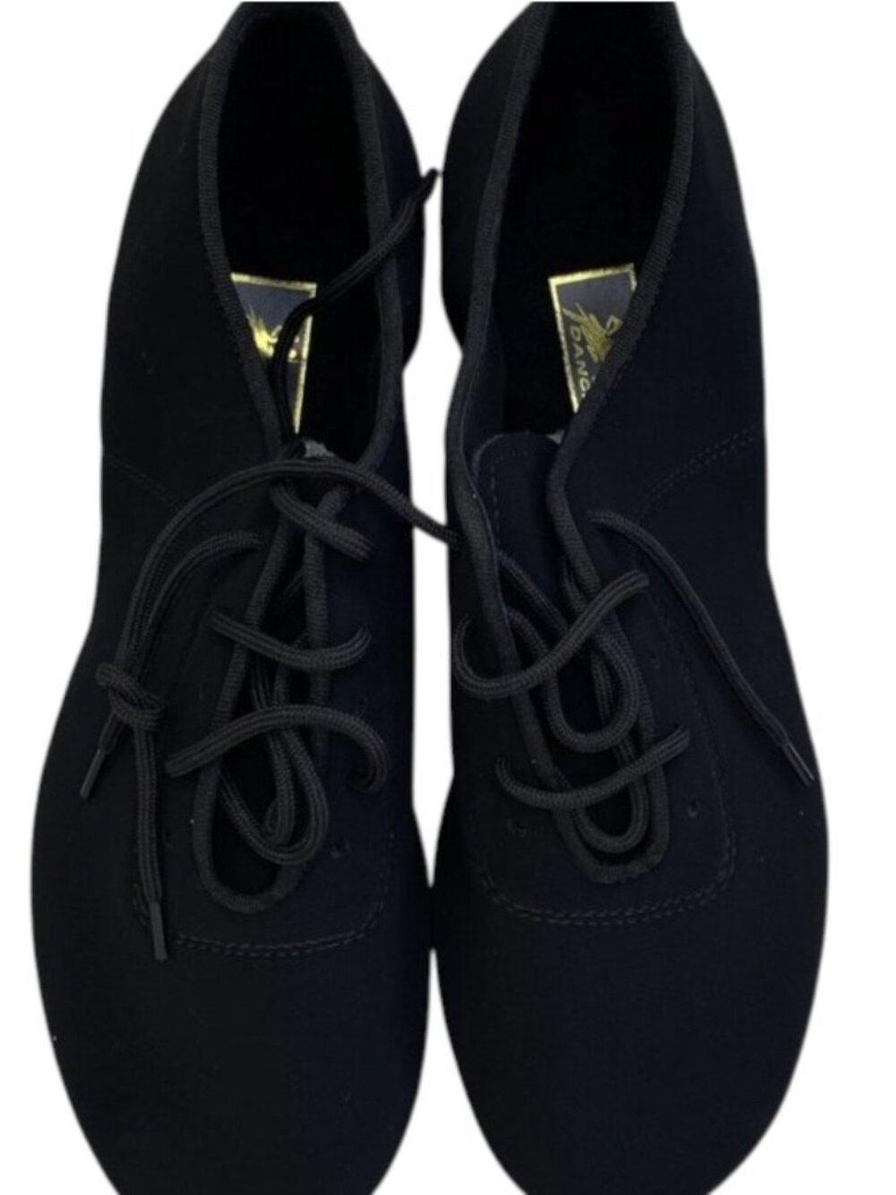 NEW AIDA Latin & Salsa Ballroom Dance Men's Size 8 25.5cm Black Suede Velvet